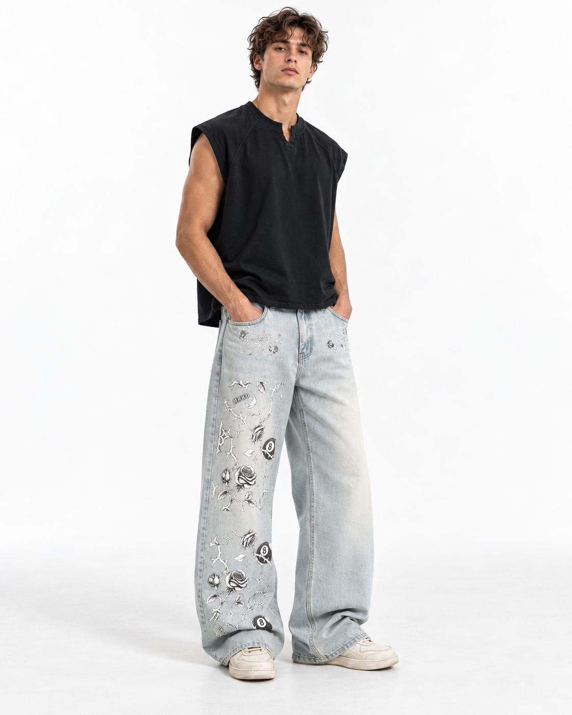 Black Tank & Graphic Denim — MRKD First Release